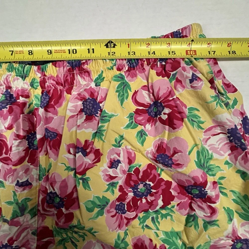 VTG Polo Ralph Lauren Mens XL Swim Trunks Floral Cotton Shorts Beach Romantic EC